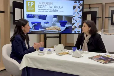 Un Café en Escritura Pública con… Concepción Barrio, presidenta del Consejo General del Notariado